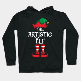 Artistic Elf Matching Family Christmas Art Hoodie